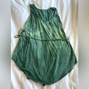 Sinew Moon organic Malachite terrapin green tank tunic hemp small